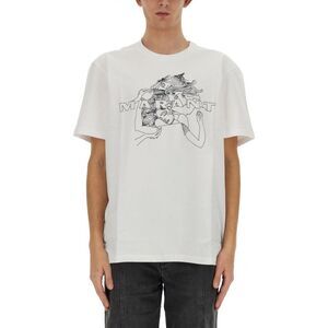 ISABEL MARANT Woman Dancing Graphic T-Shirt Men WHITE T-Shirts